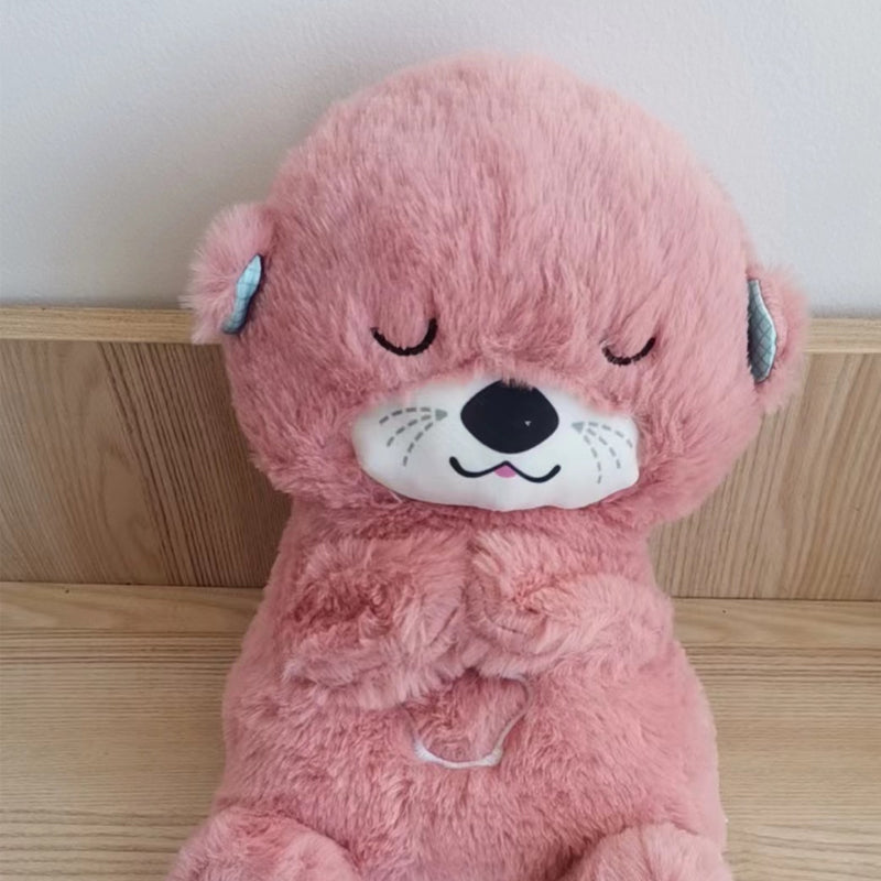 Otter plush toy with light and sound