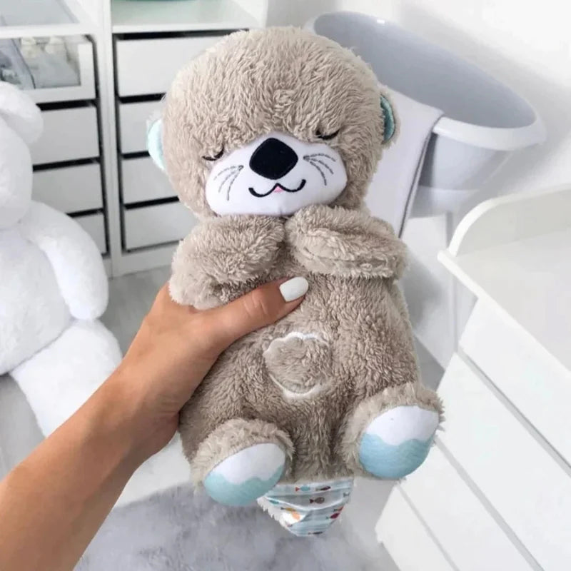 Otter plush toy with light and sound