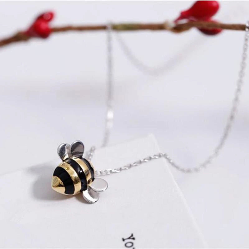Honey Bee Pendant Necklace