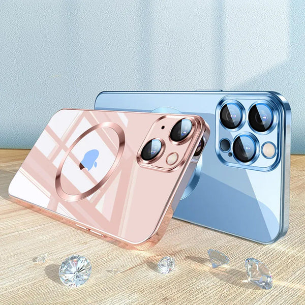 🎊Electroplating Wireless Magnetic Charging All-Inclusive Lens iPhone Case🎊