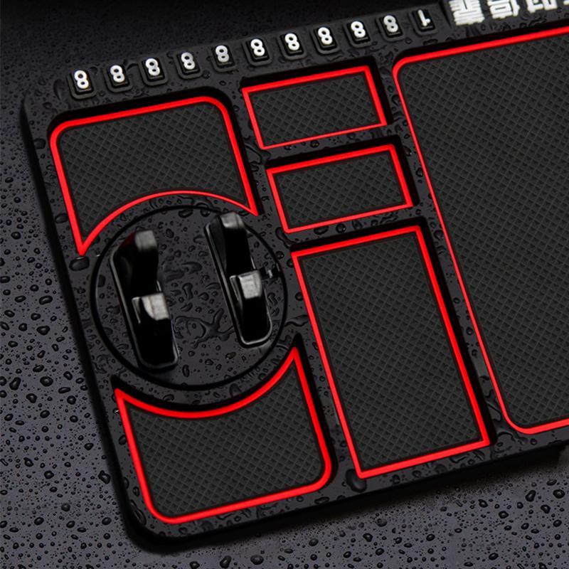 Anti-Skid Car Dashboard Sticky Pad, 4 in 1Multi-function Non-slip Phone Holder