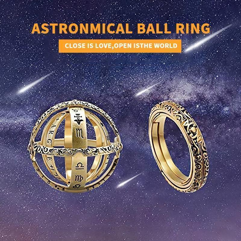 Foldable Astronomical Ball Ring -Closing is Love, Opening is the World