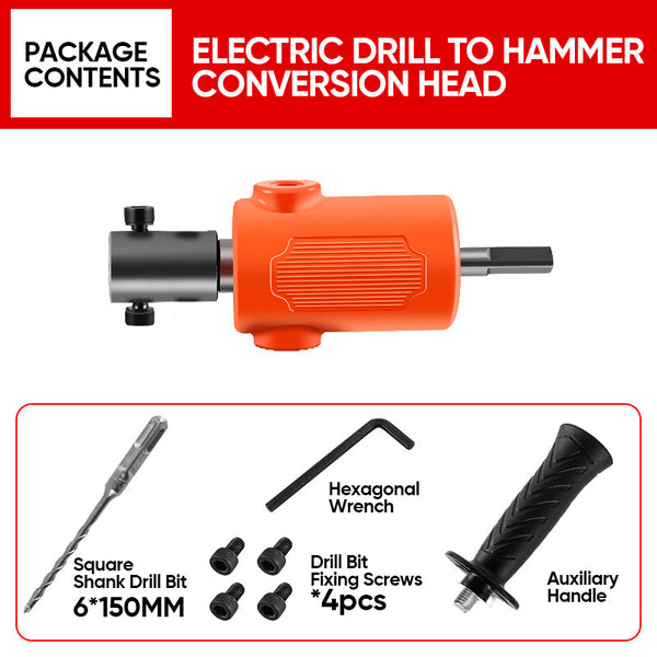 Electric Drill to Hammer Adapter