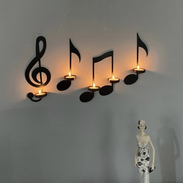 🎼Black Music Note Wall Sconce