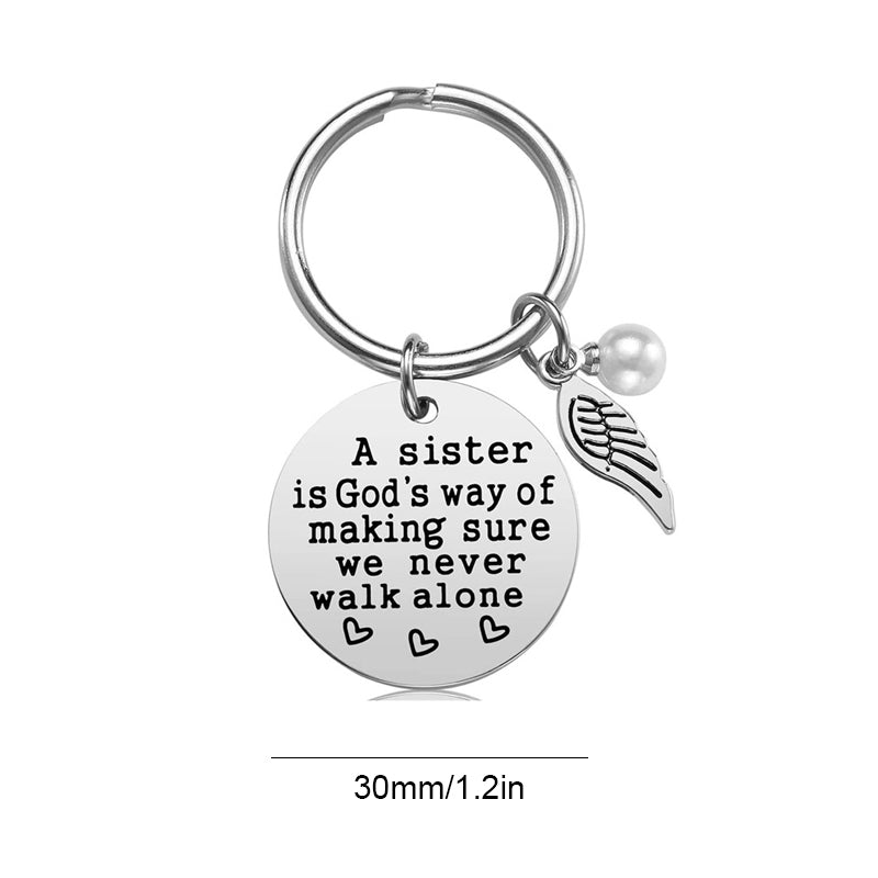 Sister Keyring, Gift Keychain for Best Friends