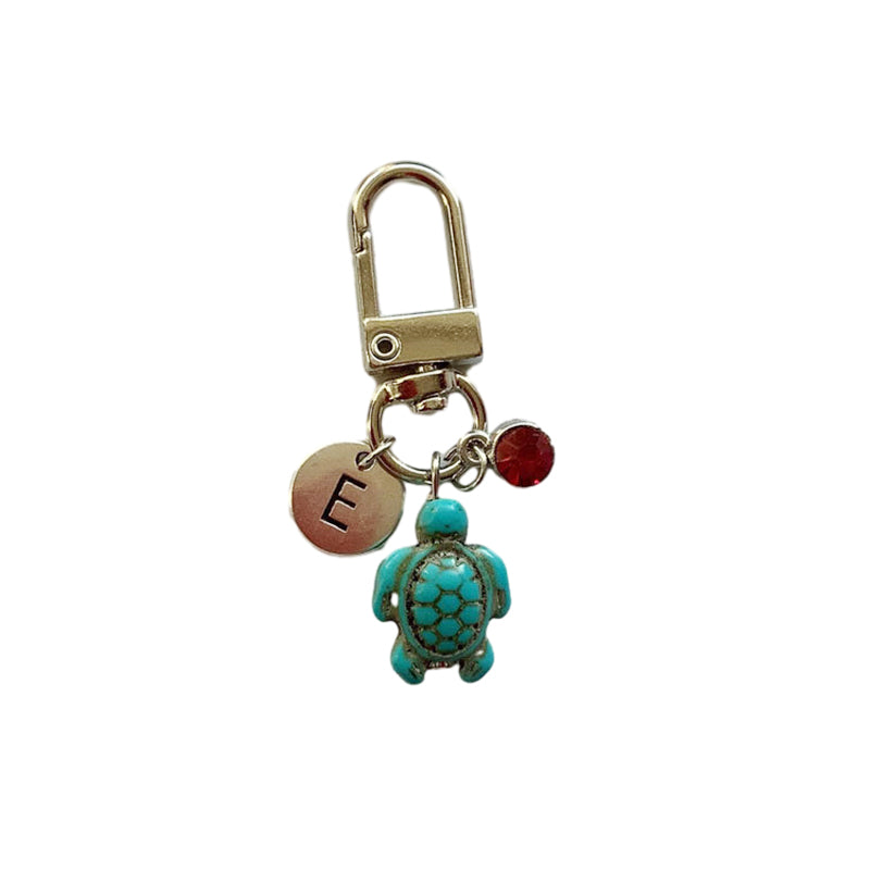 Travel Turtle Keychain, Personalised Keyring Gift