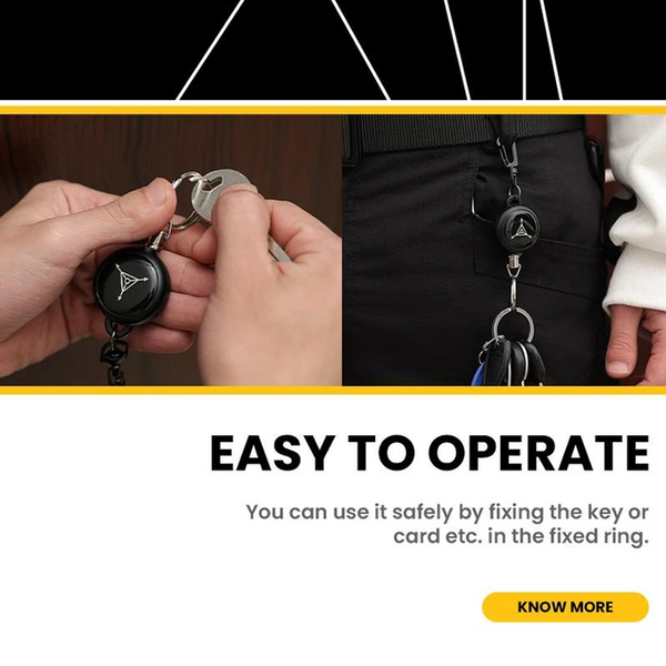 High Resilience Telescopic Rope Key Ring – dimoohomeuk