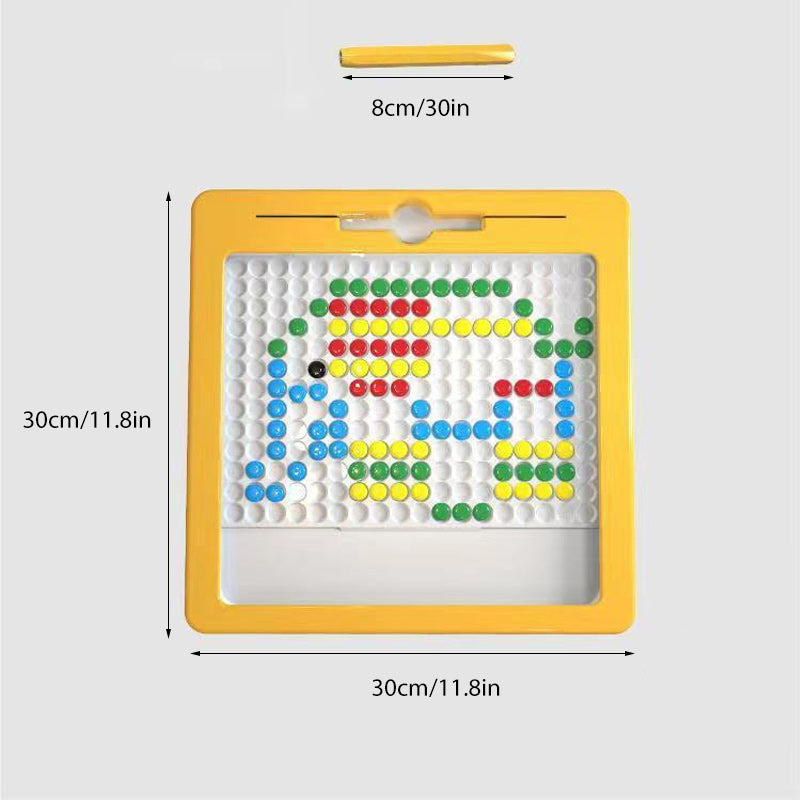 Large Magnetic Drawing Pad for Kids Montessori Magnetic Dots Board