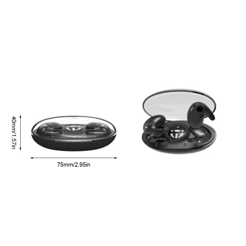 Invisible Sleep Wireless Earphone Waterproof, Double Noise-Cancelling
