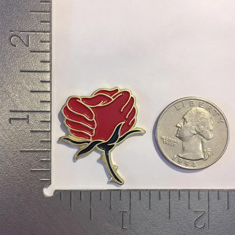 Rose Resilience Enamel Lapel Pin