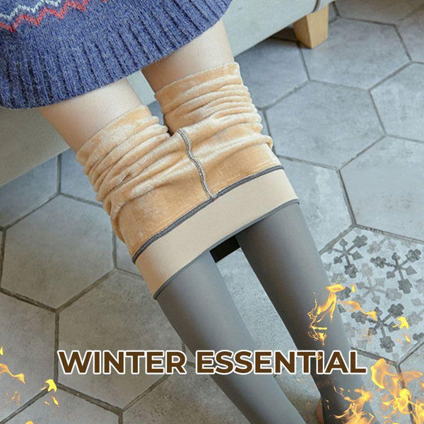 Winter Warm Pantyhose Leggings Women Fleece Lined Tights