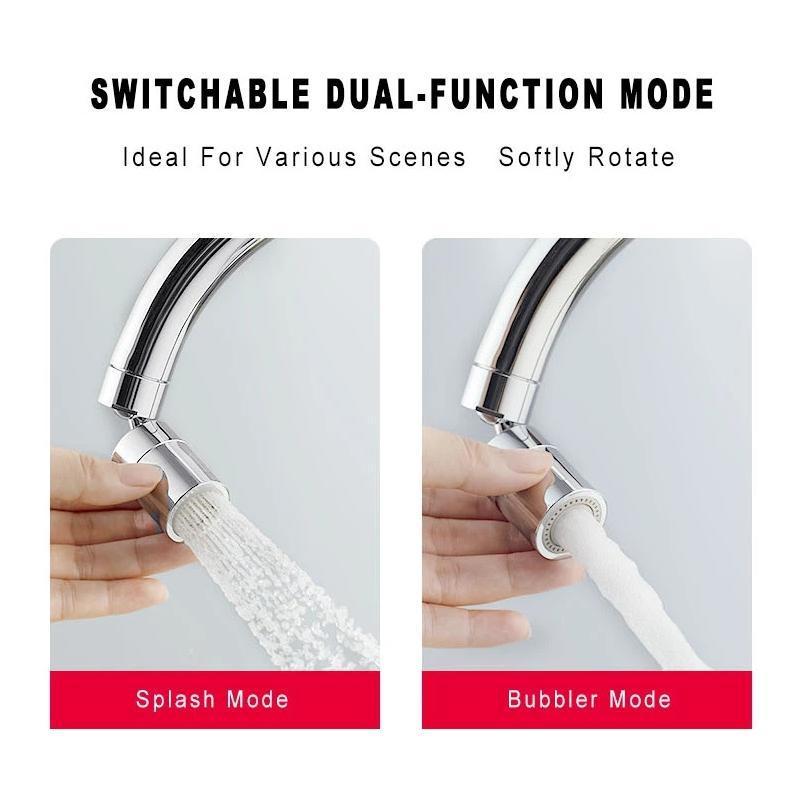 Rotatable Dual-Function Bubbler Faucet Head