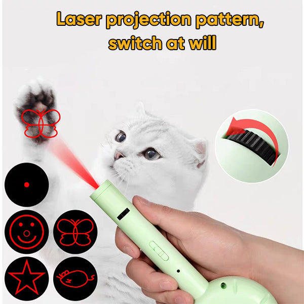 Retractable cat teaser pet comb