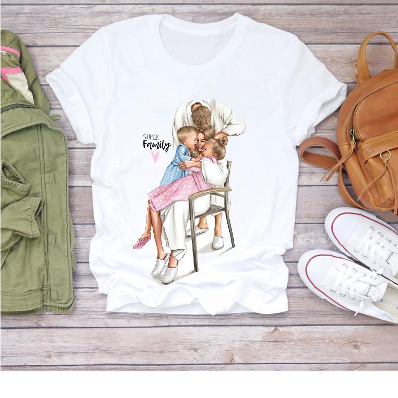 Mother's Day Theme Printed T-shirt