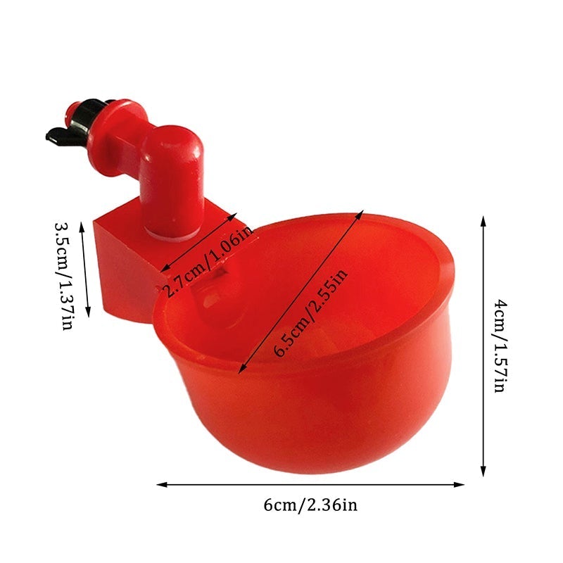 Automatic Poultry Waterer Auto Chicken Water Drinker Cup
