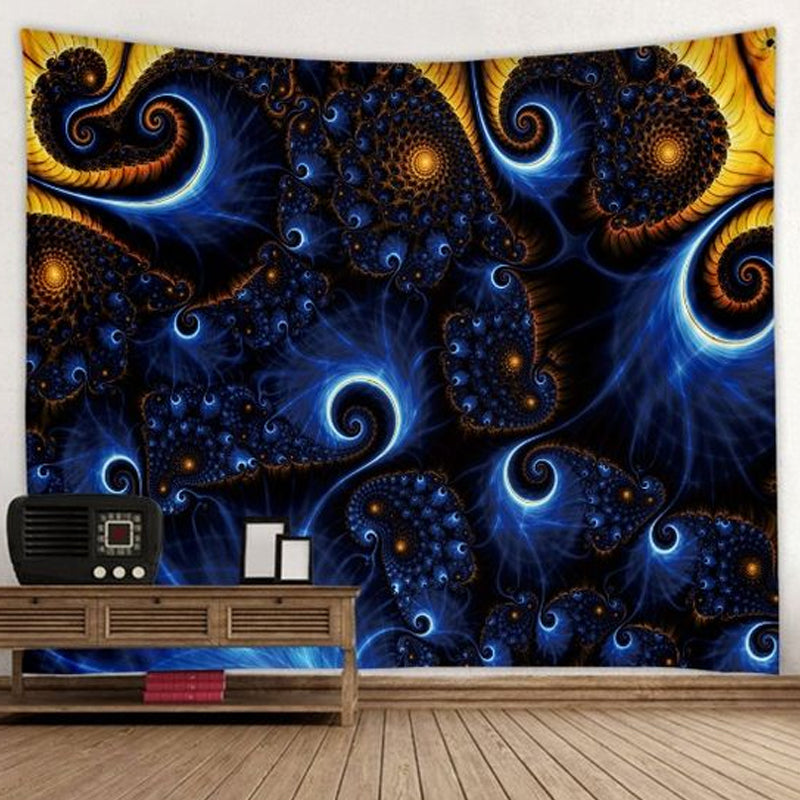 Fibonacci Void Tapestry Psychedelic Wall Hanging