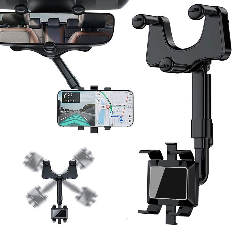 360 Degree Rotatable & Retractable Car Phone Holder Mount