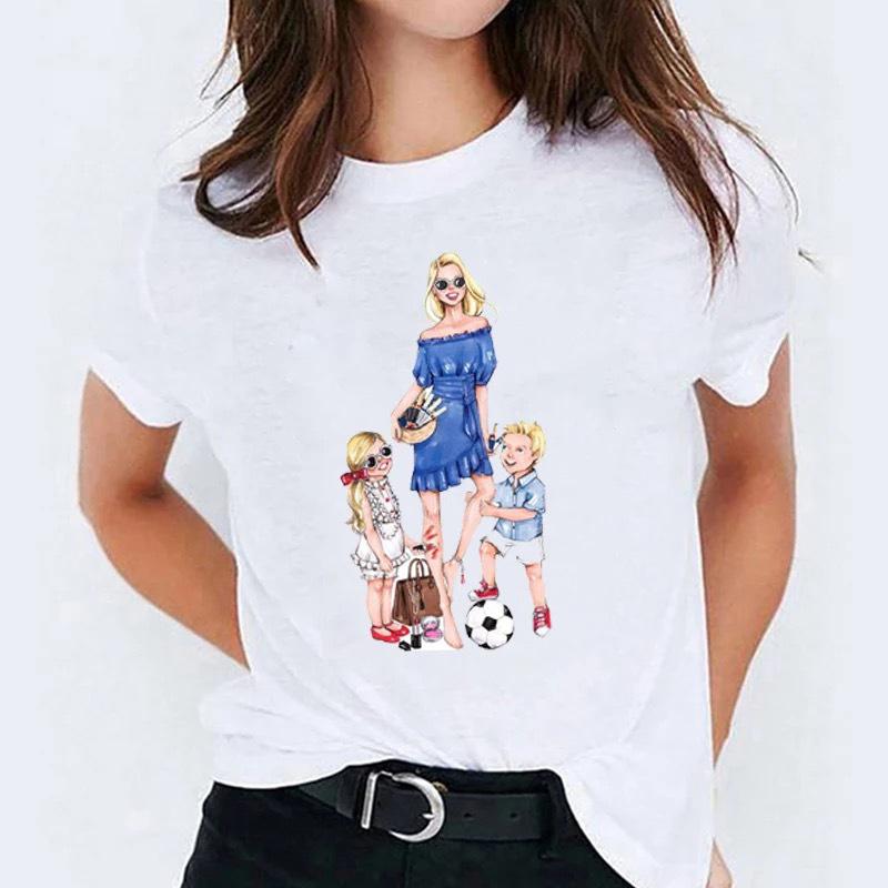 Mother's Day Theme Printed T-shirt