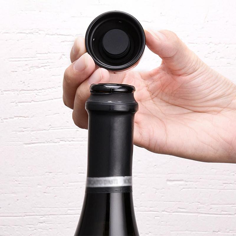 Reusable Leakproof Silicone Sealed Champagne Wine Bottle Stopper