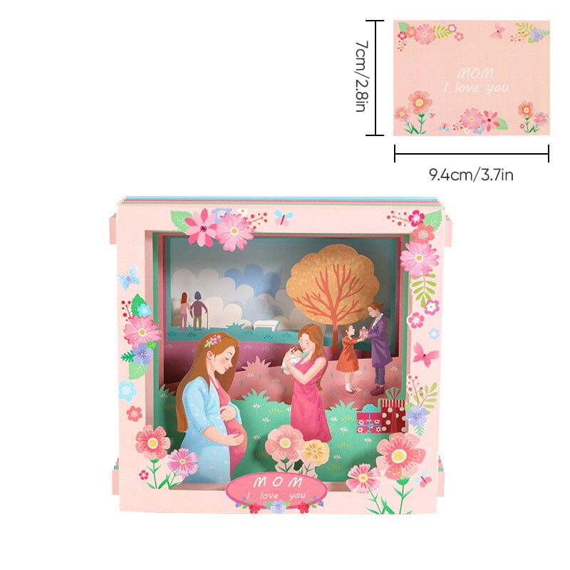 3D Greeting Cards - Warm Gift for Mum