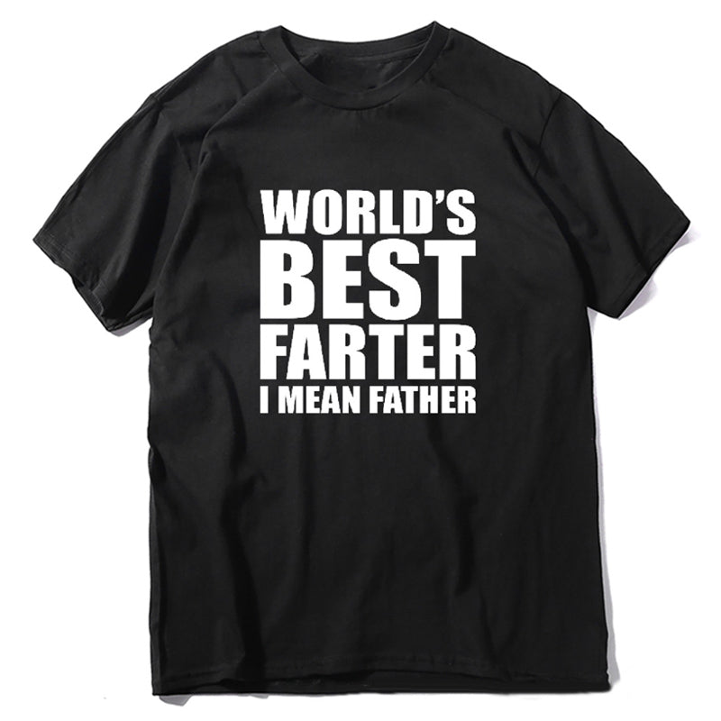 “World's Best Farter, I Mean Father" Men's T-Shirt - Gift for Dad