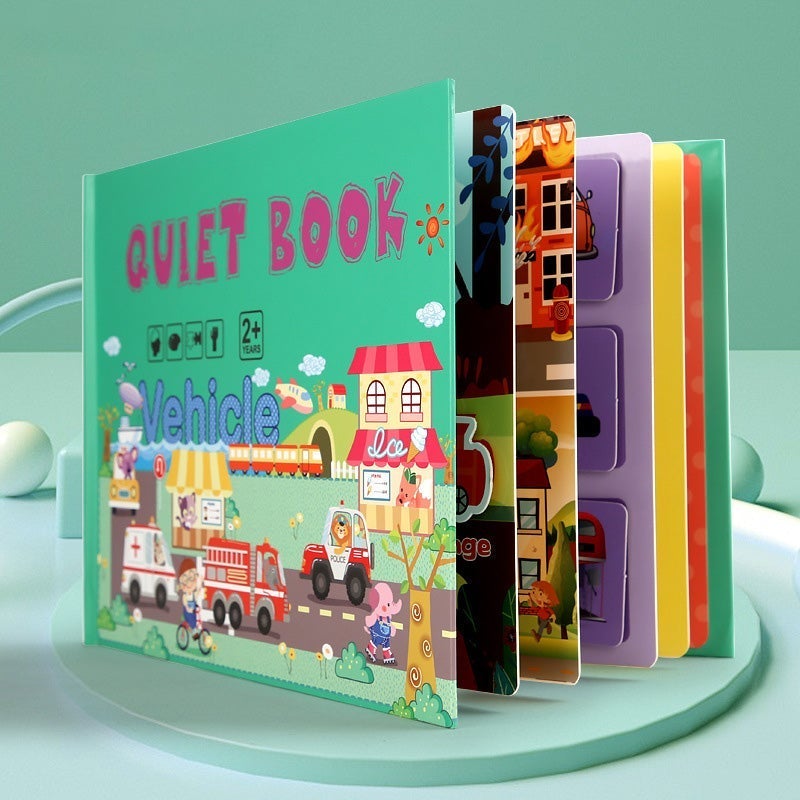 Busy Book for Child to Develop Learning Skills, Children's Puzzle Early Education Busy Book