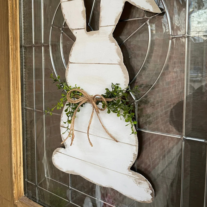 Easter Bunny Wooden Door Hanging Decor