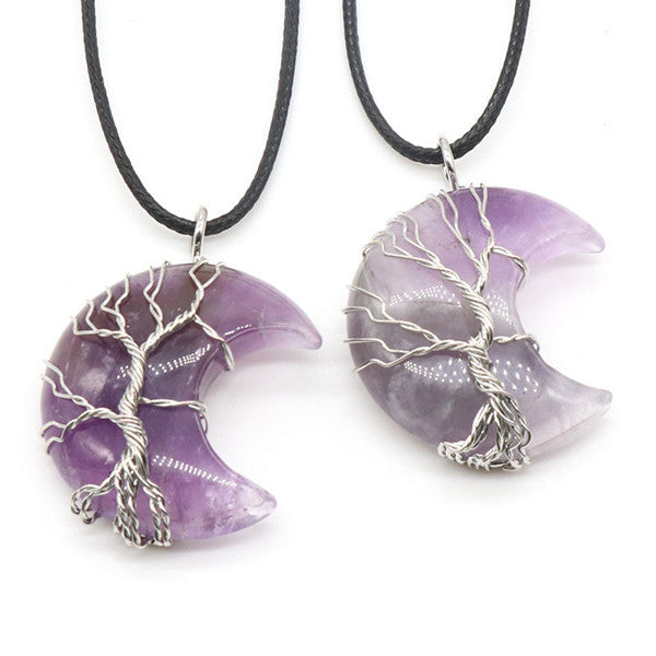 Tree Of Life Crescent Necklace