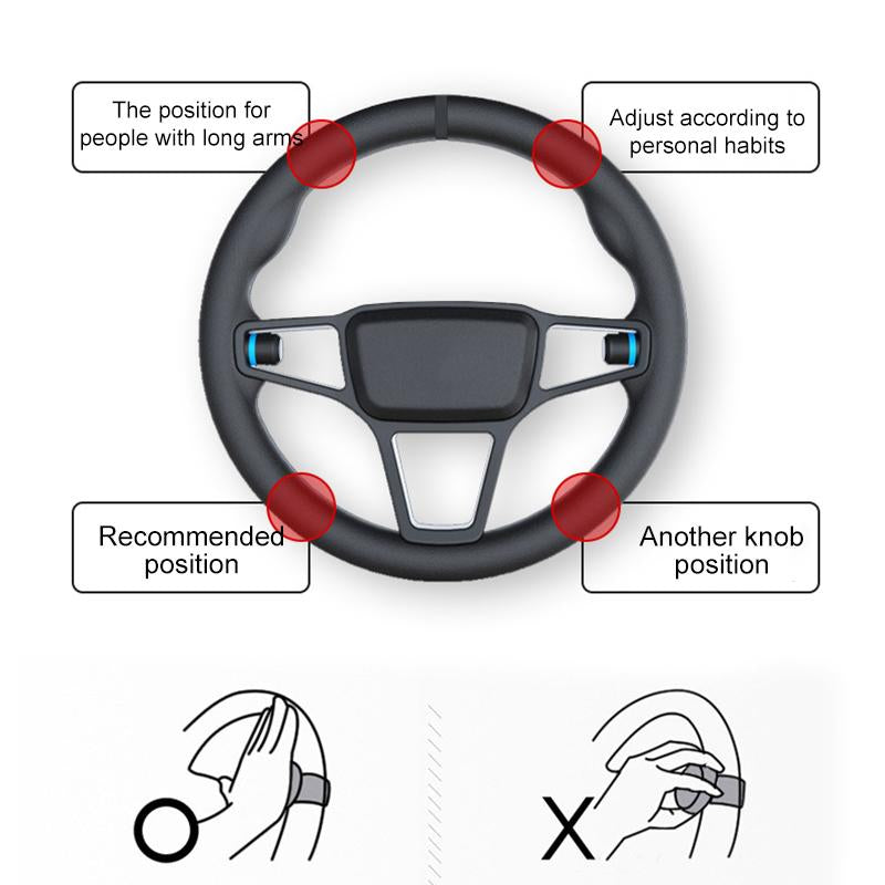 🚙Universal 360° Steering Wheel Booster Knob🎊