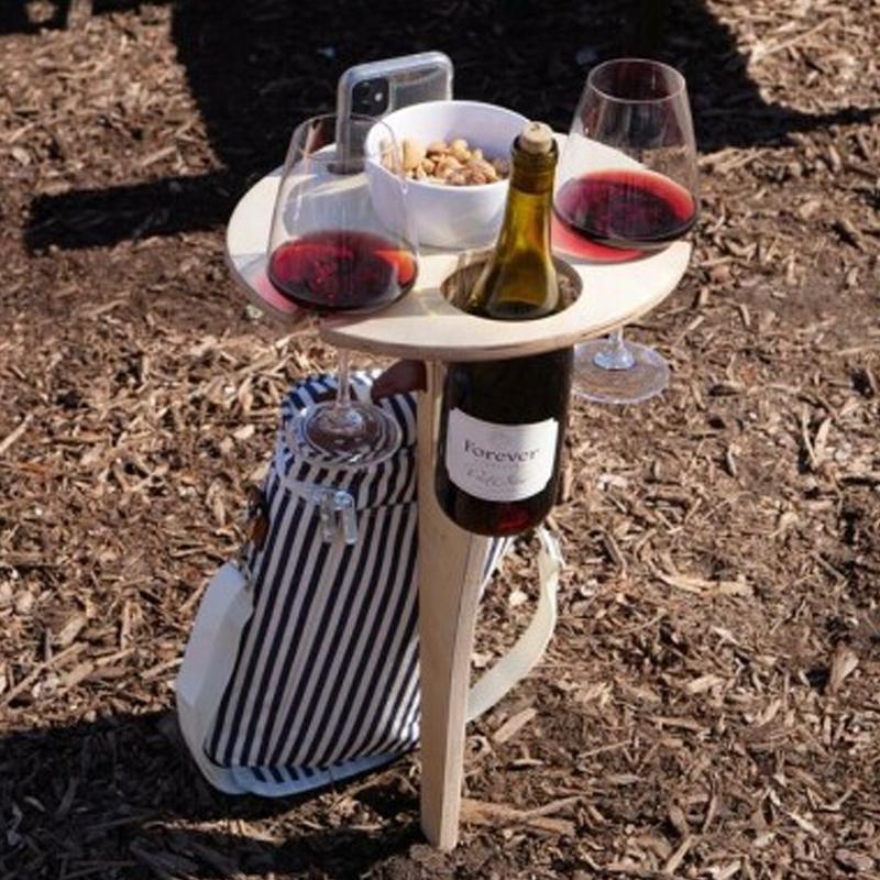 Outdoor Portable Diy Folding Wine Table