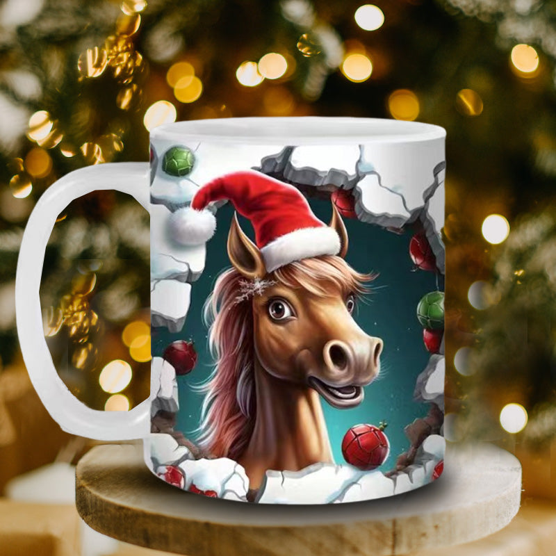 Christmas Animal Pattern Mug