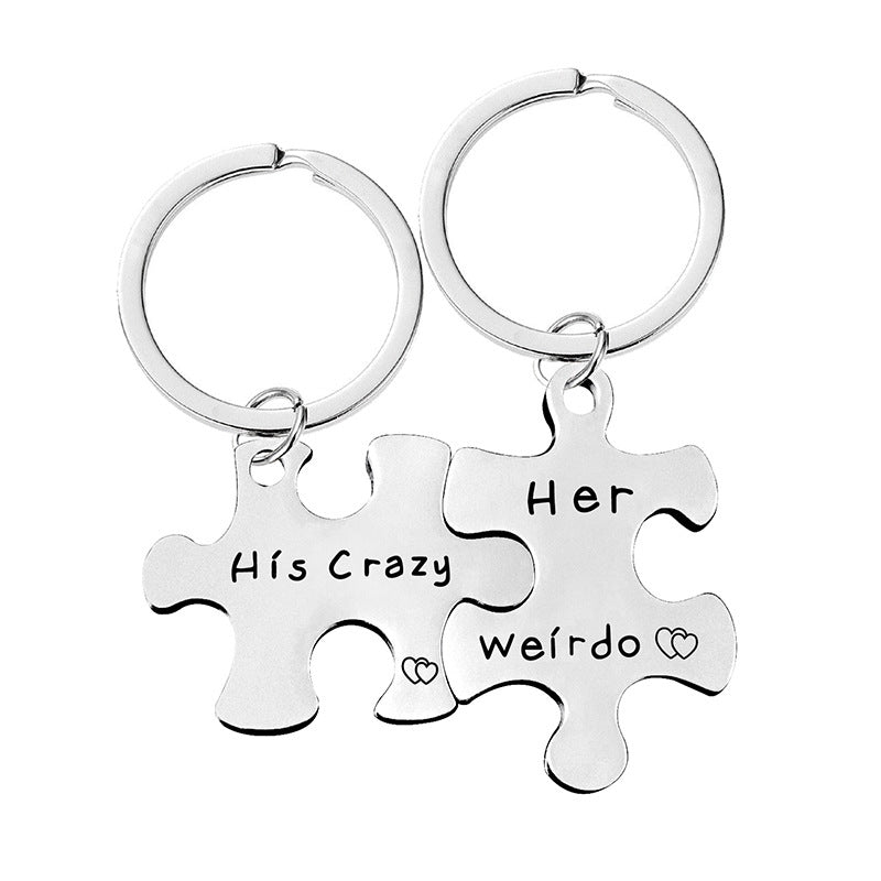 Puzzle Keychain Set for Couple