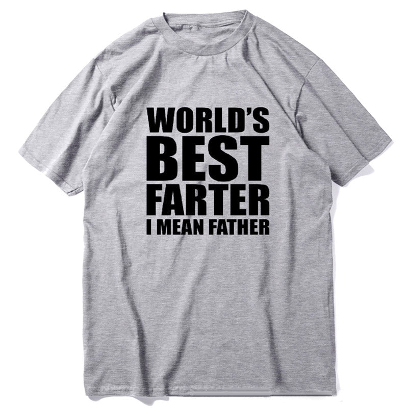 “World's Best Farter, I Mean Father" Men's T-Shirt - Gift for Dad