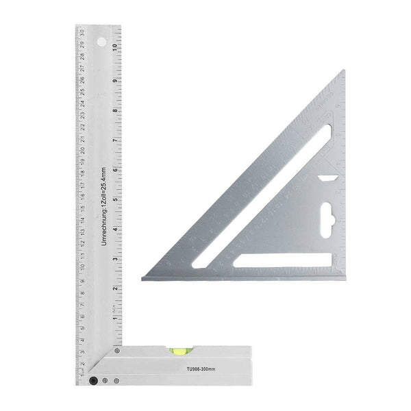 Aluminum Alloy Triangle and Square Ruler