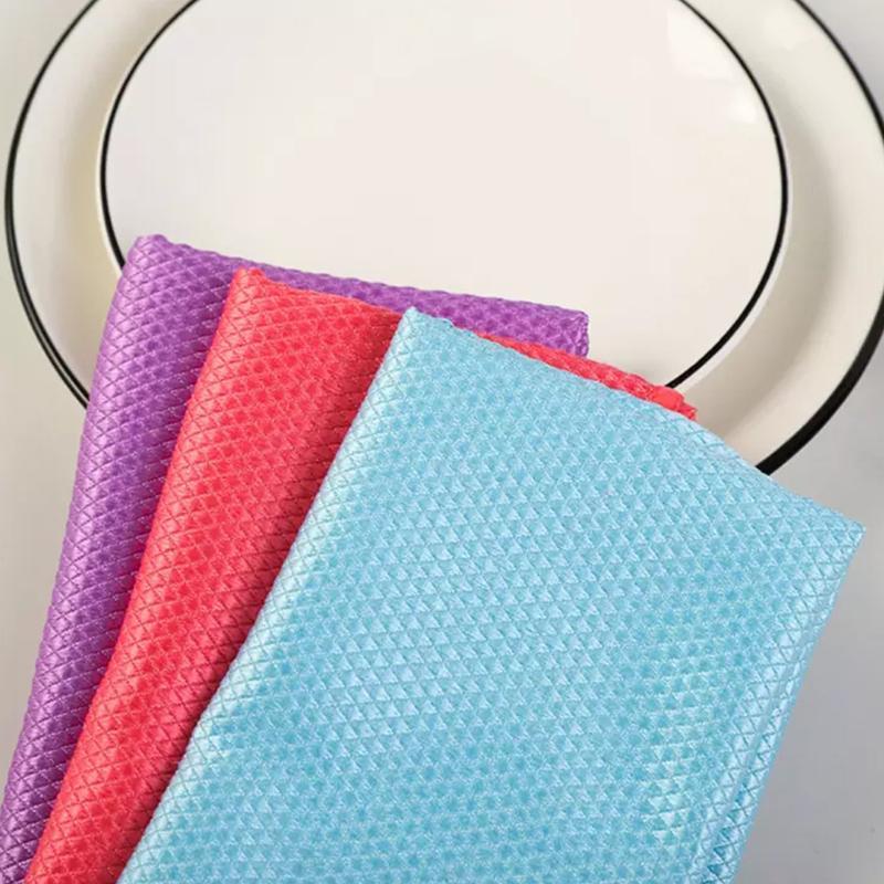 Fish Scale Microfiber Polishing Cleaning Cloth