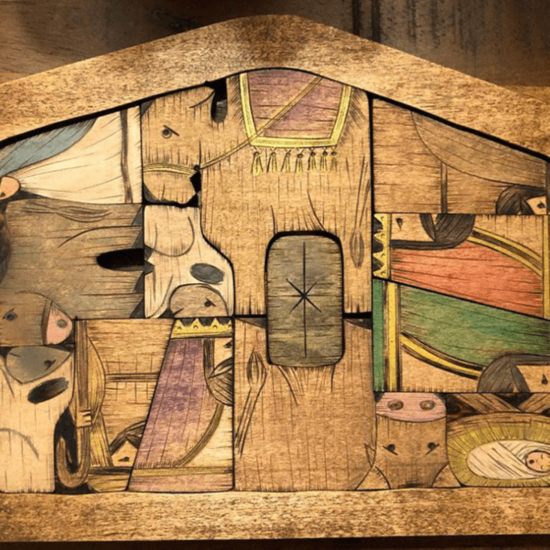 Wooden Jesus Puzzles Set