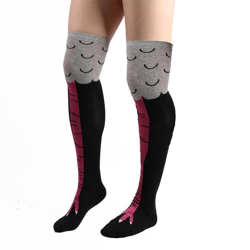 Chicken Legs Over The Knee Socks - Funny Gifts