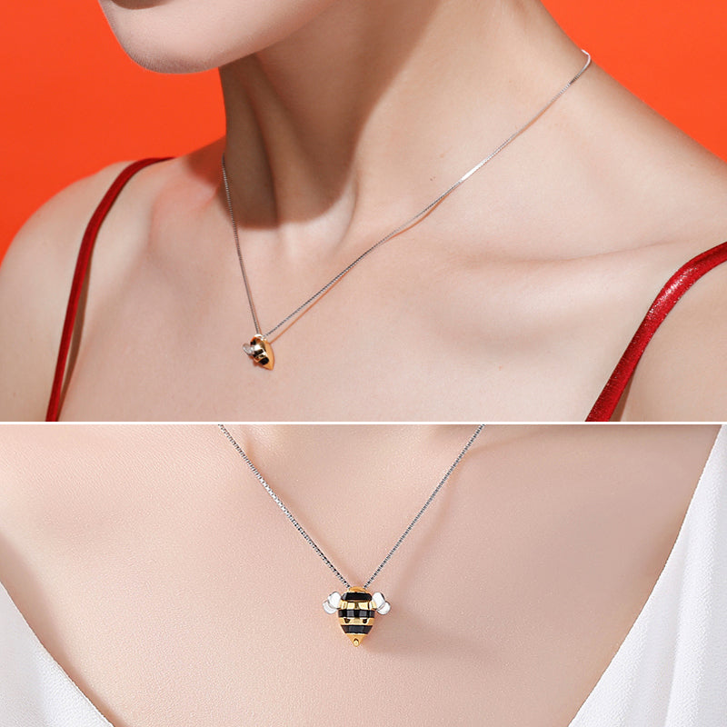 Honey Bee Pendant Necklace