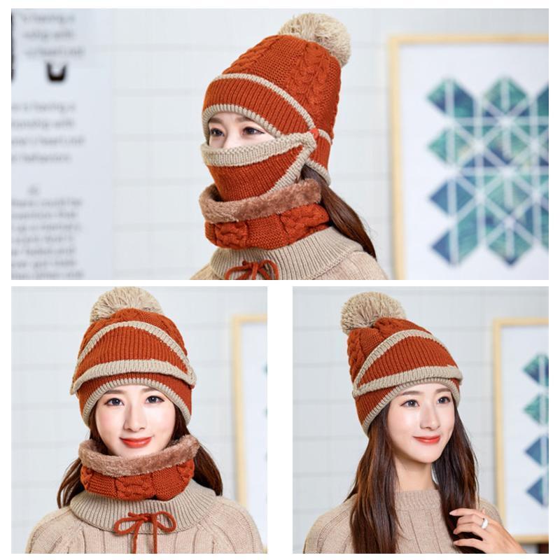 Women's Winter Set - Mask, Hat, Scarf