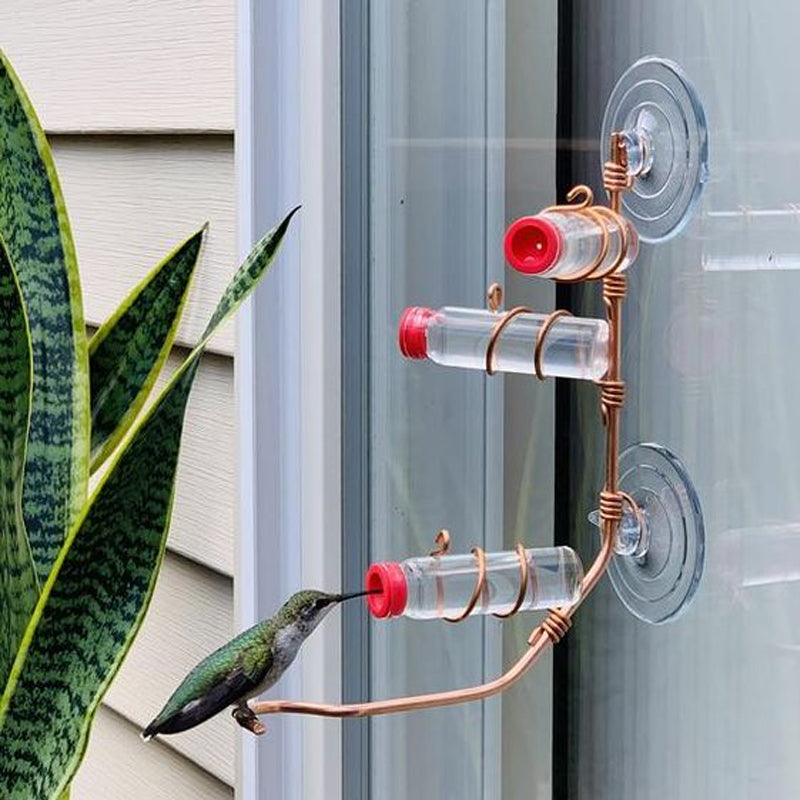 Geometric Window Hummingbird Feeder