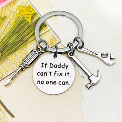 Novelty Handyman Repair Tool Charm Keychain - Gift for Dad