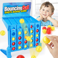 Connect 4 Shots Board Bouncing Ball Game Set For Kids