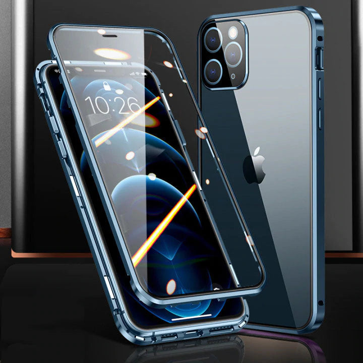 IPhone Magnetic Case Double Side Tempered Glass