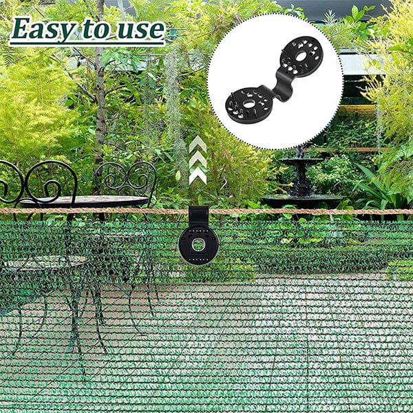 Shade Cloth Plastic Clips, Sunshade Netting Clips For Greenhouse Outdoor Garden