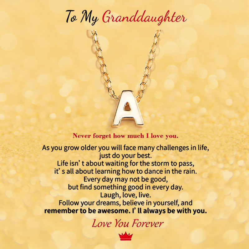 Personlized Tiny Letter Necklace - Gift for Her/Daughter/Granddaughter