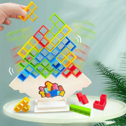 Swing Stack High Balance Toy for Kids Tetra Tower Game Building Blocks