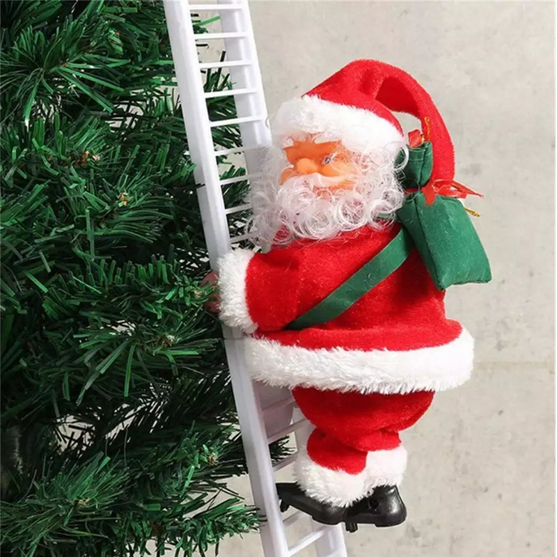 🎅Electric Santa Claus Climbing Ladder with Music
