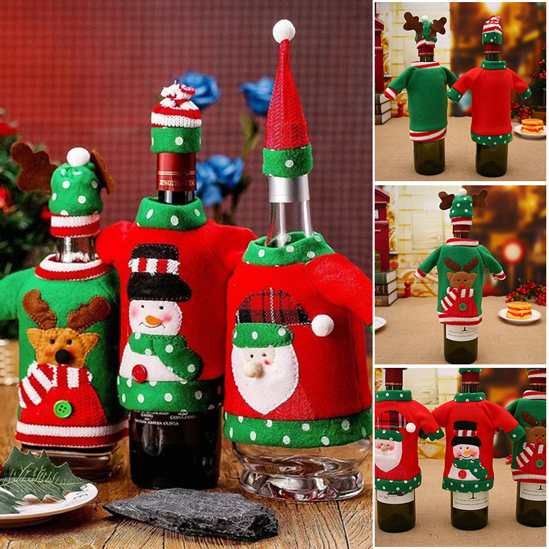 Santa Claus Beer Bottle Cover