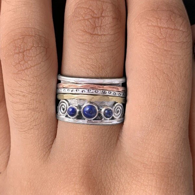 Bohemian Sapphire Meditation Ring