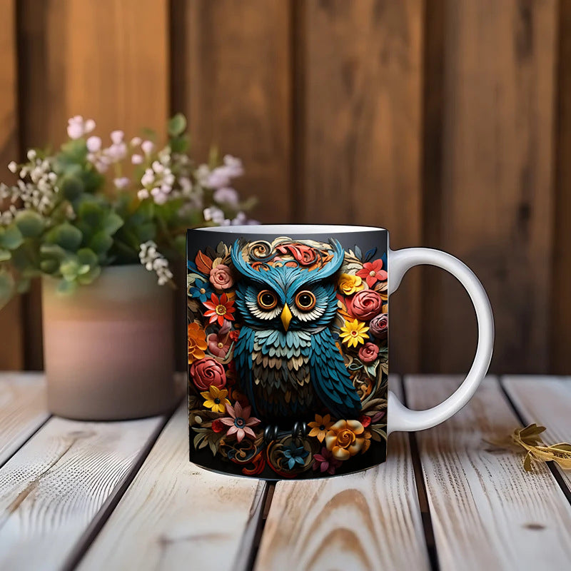 Owl Print Mug